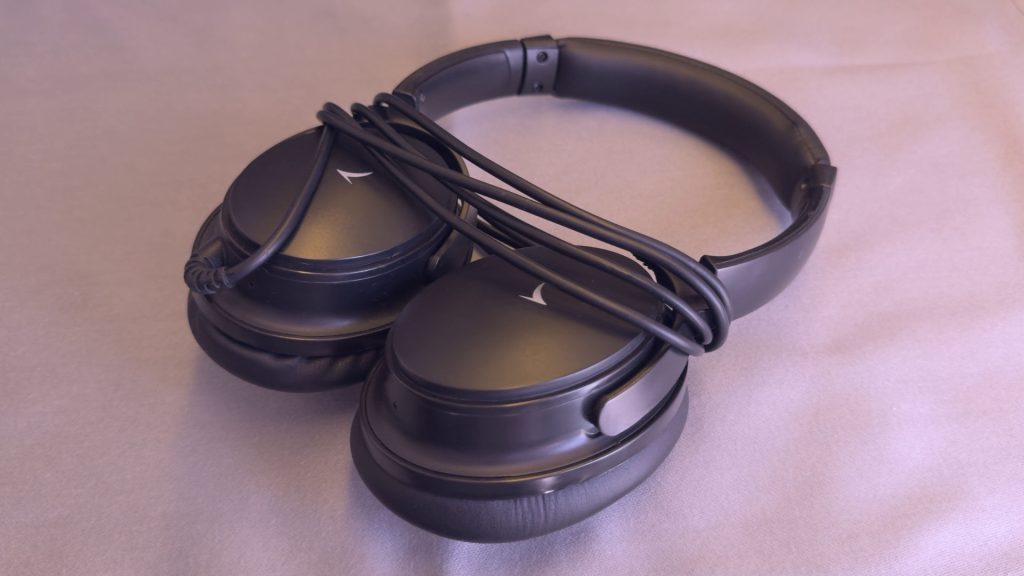 Cathay Pacific Regional Business Class overear headphone topview