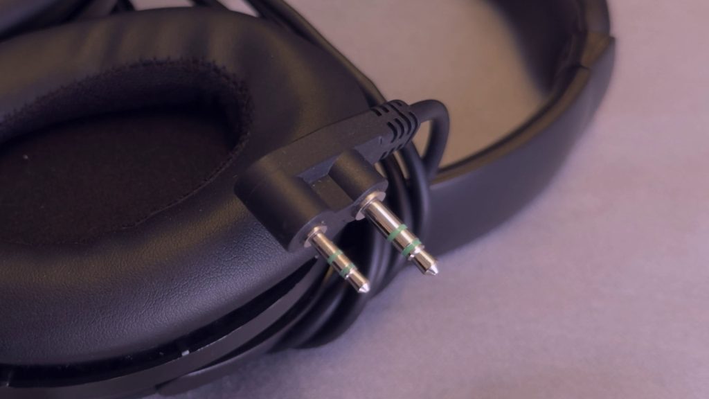 Cathay Pacific Regional Business Class overear headphone jack detail