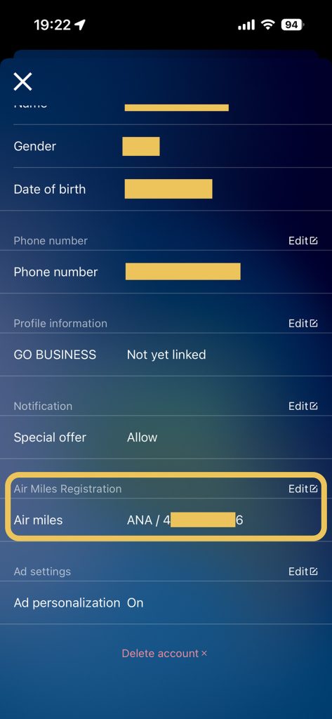 GO Taxi Japan for Tourists Earning ANA or JAL Miles